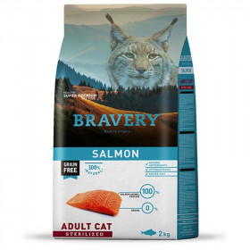 Bravery Adult Cat Sterilized Salmón 7 kg DETALLE EMPAQUE