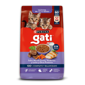 Purina Gati Kitten Mix de Carnes y Verduras