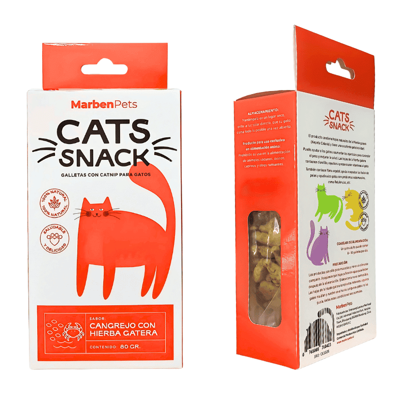 Cats Snack Galletas de Cangrejo con Hierba Gatera