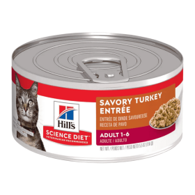 Hill's Science Diet Lata Adult Indoor Savory Turkey Entrée