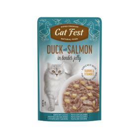 Cat Fest Duck and Salmon Fillets