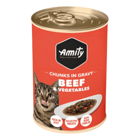 Amity Lata Chunks Carne y Vegetales