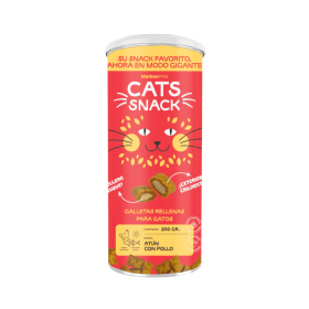 Cats Snack Tarro Galletas Rellenas Atún con Pollo