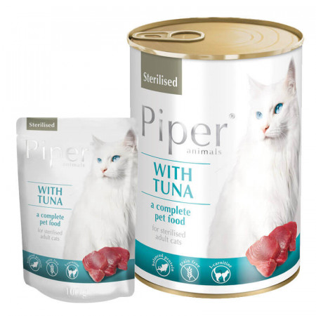 Piper Alimento Húmedo Gato Esterilizado Atún