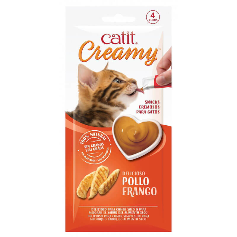 Catit Creamy Sabor Pollo para Gatos