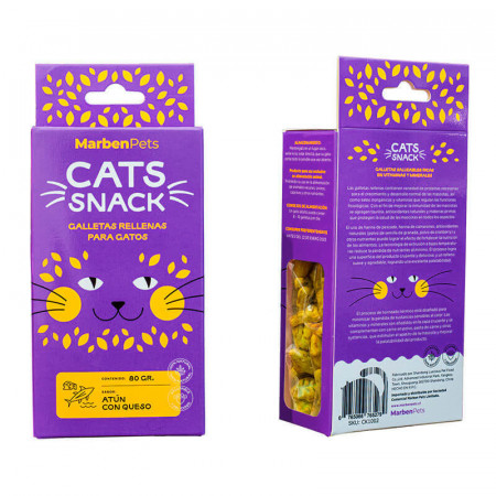 Cats Snack Galletas Rellenas de Atún y Queso