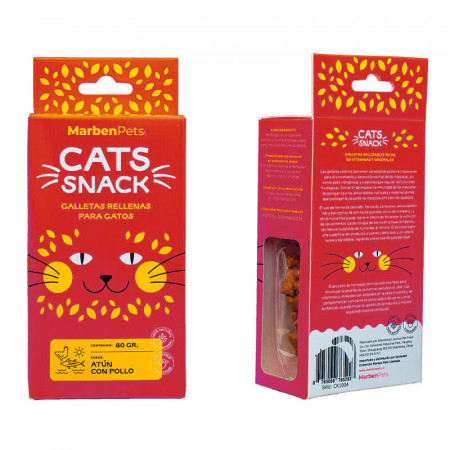 Cats Snack Galletas Rellenas de Atún con Pollo