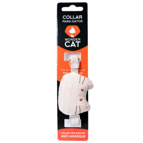 Wonder Cat Collar Gato Café Claro