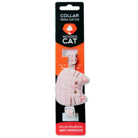 Wonder Cat Collar Gato Rosa