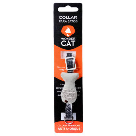 Wonder Cat Collar Pez Gris