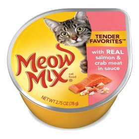 Meow Mix Salmón y Cangrejo en Salsa